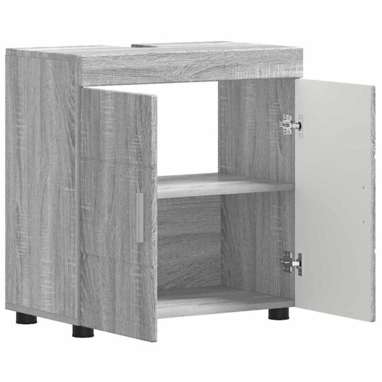 880327 5 Cabinet pentru chiuvetă de baie cu depozitare TULUM sonoma gri 880327 5