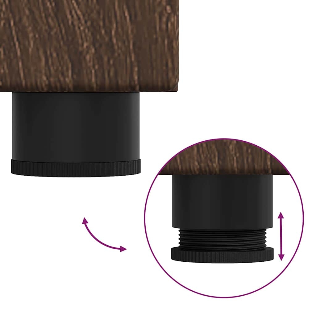 880328 12 Cabinet pentru chiuvetă de baie cu depozitare TULUM Stejar brun Cabinet pentru chiuvetă de baie cu depozitare TULUM Stejar brun - imagine 12