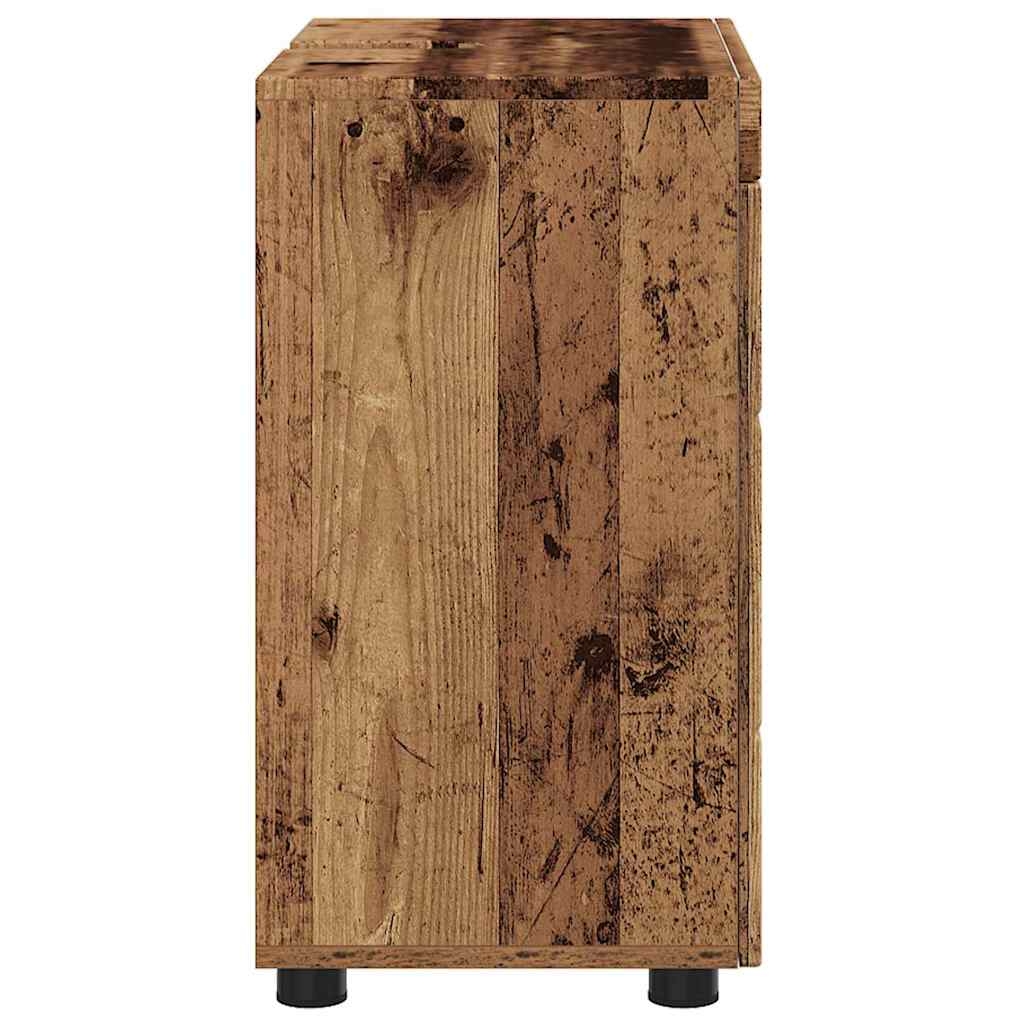 880329 6 Cabinet pentru chiuvetă de baie cu depozitare TULUM Lemn vechi Cabinet pentru chiuvetă de baie cu depozitare TULUM Lemn vechi - imagine 6