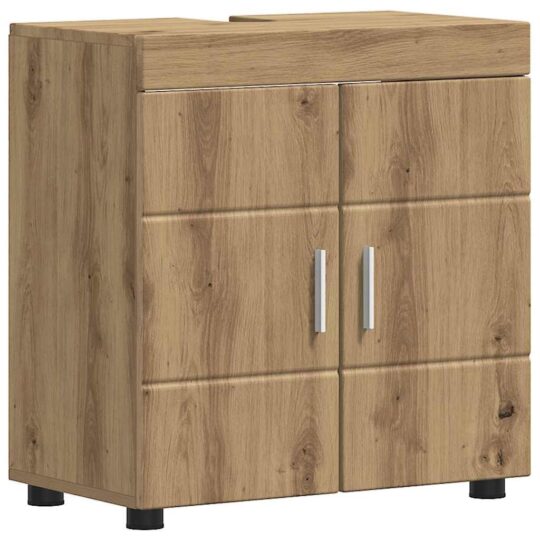 880330 2 Cabinet pentru chiuvetă de baie cu ușă TULUM stejar artizanal 880330 2
