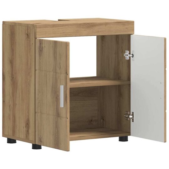 880330 5 Cabinet pentru chiuvetă de baie cu ușă TULUM stejar artizanal 880330 5