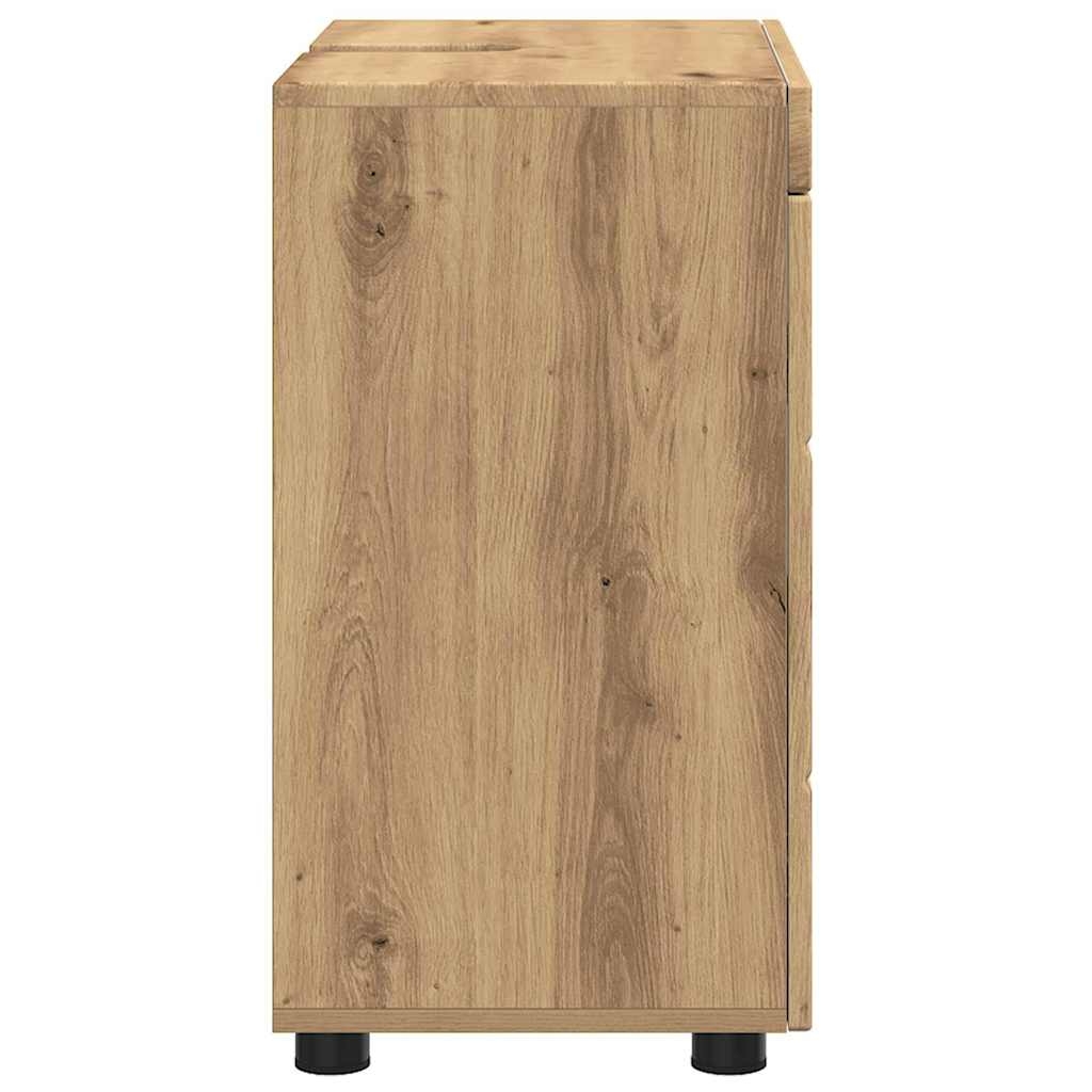 880330 6 Cabinet pentru chiuvetă de baie cu ușă TULUM stejar artizanal Cabinet pentru chiuvetă de baie cu ușă TULUM stejar artizanal - imagine 6