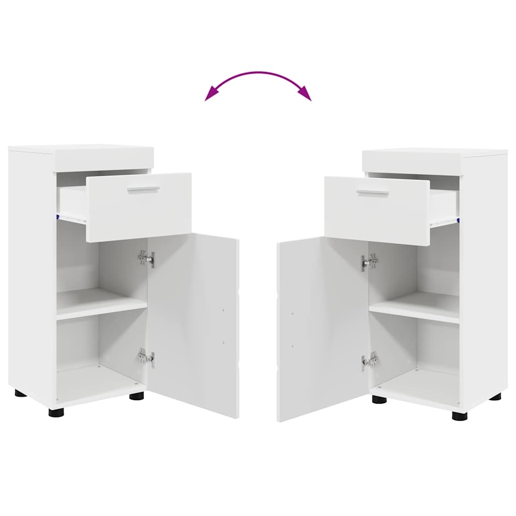 880341 13 Dulap de Baie cu ușă TULUM Alb 37 x 31.5 x 82 cm Lemn compozit Dulap de Baie cu ușă TULUM Alb 37 x 31.5 x 82 cm Lemn compozit - imagine 13