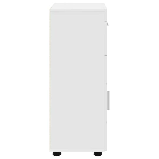 880341 7 Dulap de Baie cu ușă TULUM Alb 37 x 31.5 x 82 cm Lemn compozit 880341 7