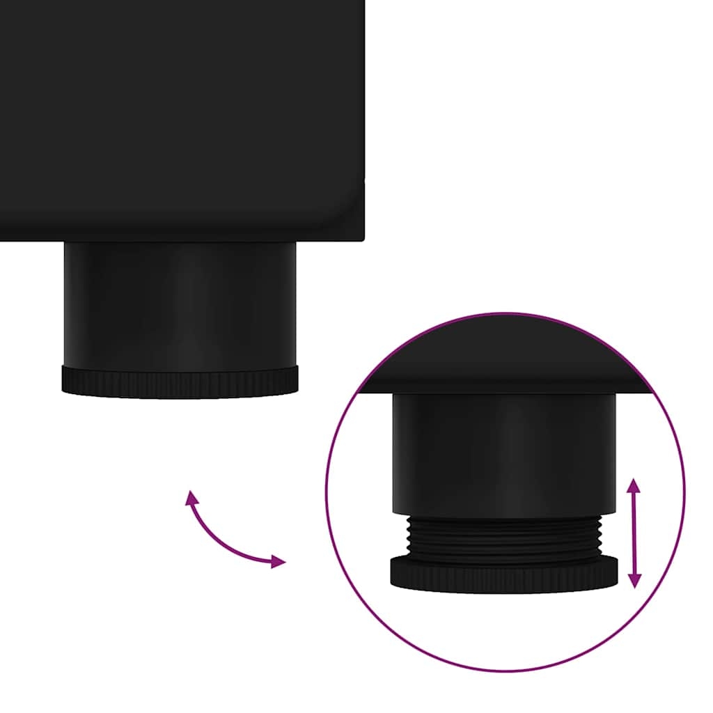 880352 12 Dulap de Baie TULUM Negru 37 x 31.5 x 203 cm Lemn compozit Dulap de Baie TULUM Negru 37 x 31.5 x 203 cm Lemn compozit - imagine 12