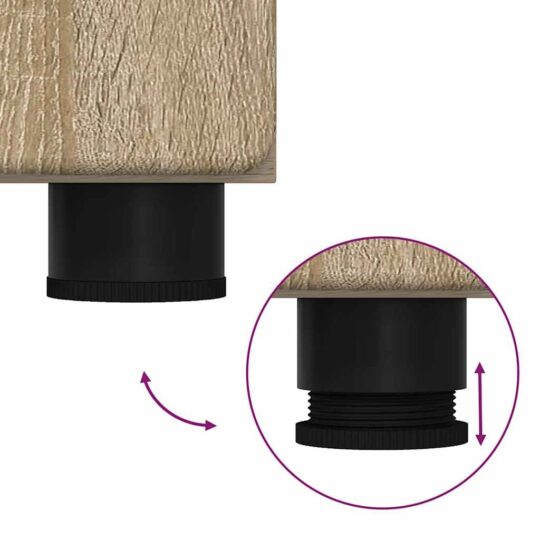 880353 12 Dulap de Baie cu ușă TULUM Stejar sonoma 37 x 31.5 x 203 cm 880353 12