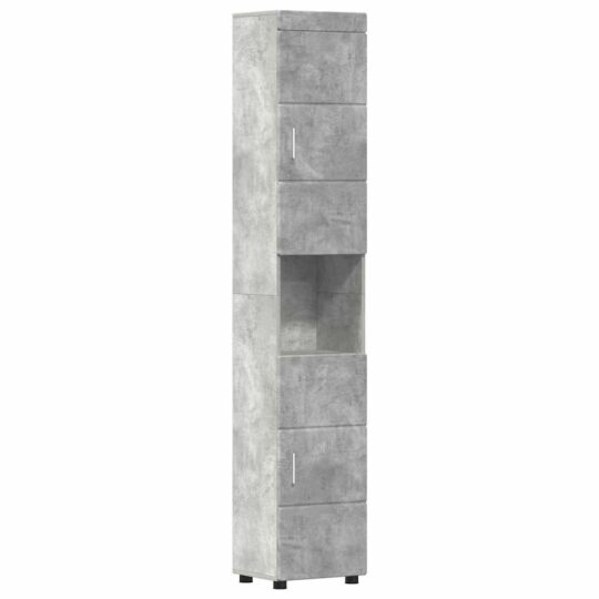 880354 2 Dulap de Baie TULUM Gri beton 37 x 31.5 x 203 cm Lemn compozit 880354 2