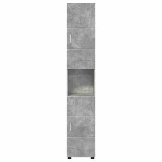 880354 6 Dulap de Baie TULUM Gri beton 37 x 31.5 x 203 cm Lemn compozit 880354 6