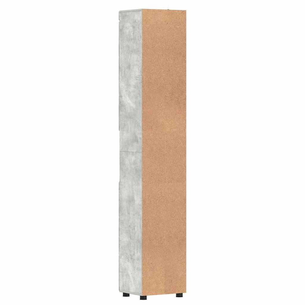 880354 8 Dulap de Baie TULUM Gri beton 37 x 31.5 x 203 cm Lemn compozit Dulap de Baie TULUM Gri beton 37 x 31.5 x 203 cm Lemn compozit - imagine 8