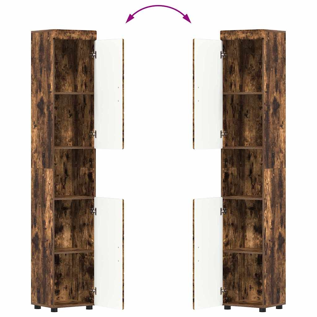 880356 13 Dulap de Baie cu ușă TULUM Stejar afumat 37 x 31.5 x 203 cm Dulap de Baie cu ușă TULUM Stejar afumat 37 x 31.5 x 203 cm - imagine 13