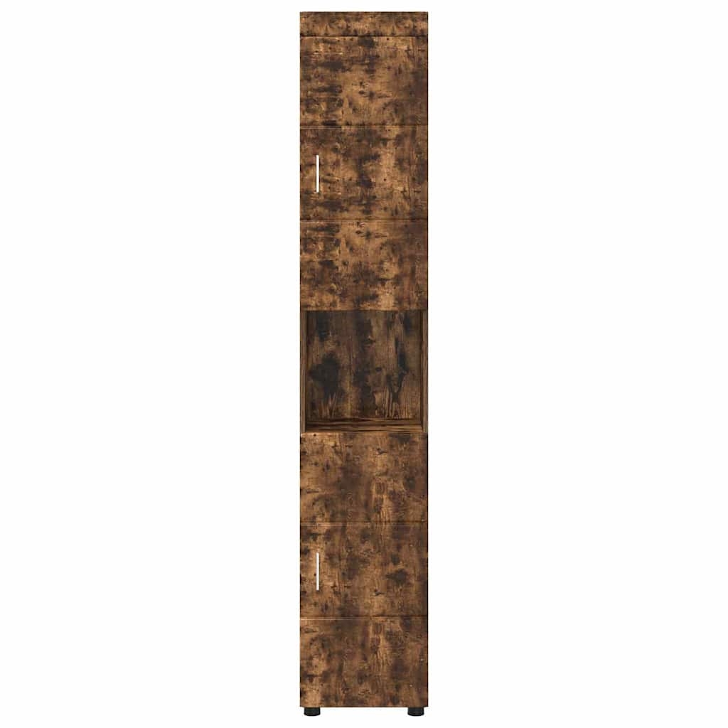 880356 6 Dulap de Baie cu ușă TULUM Stejar afumat 37 x 31.5 x 203 cm Dulap de Baie cu ușă TULUM Stejar afumat 37 x 31.5 x 203 cm - imagine 6