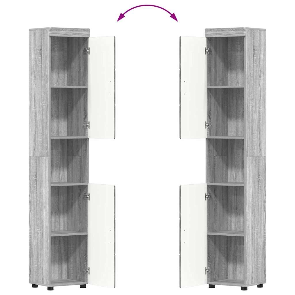 880357 13 Dulap de Baie TULUM sonoma gri 37 x 31.5 x 203 cm Lemn compozit Dulap de Baie TULUM sonoma gri 37 x 31.5 x 203 cm Lemn compozit - imagine 13