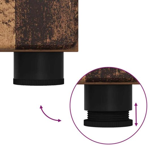 880359 12 Dulap de Baie TULUM Lemn vechi 37 x 31.5 x 203 cm Lemn compozit 880359 12