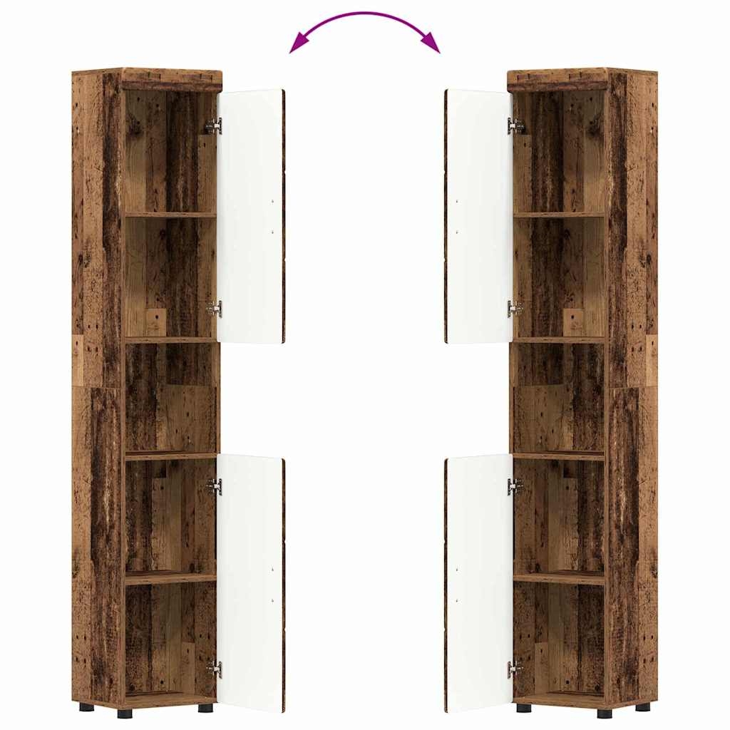 880359 13 Dulap de Baie TULUM Lemn vechi 37 x 31.5 x 203 cm Lemn compozit Dulap de Baie TULUM Lemn vechi 37 x 31.5 x 203 cm Lemn compozit - imagine 13