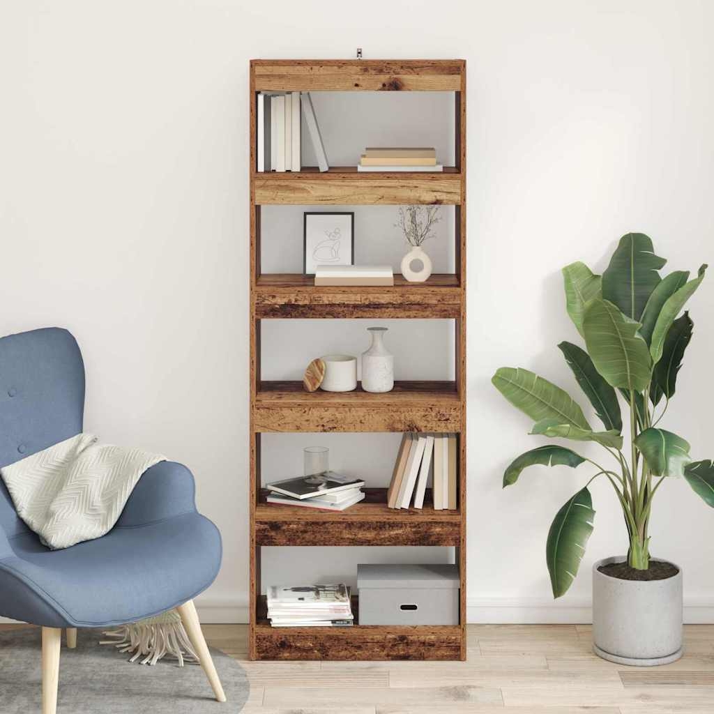 880459 4 Dulap pentru cărți Lemn vechi 60 x 30 x 166 cm Lemn compozit Dulap pentru cărți Lemn vechi 60 x 30 x 166 cm Lemn compozit - imagine 4