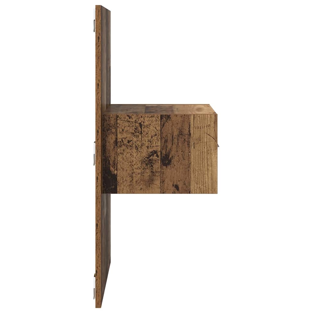 880477 8 Dulap de pat 2 pcs Lemn vechi 48.5 x 32.5 x 80 cm Lemn compozit Dulap de pat 2 pcs Lemn vechi 48.5 x 32.5 x 80 cm Lemn compozit - imagine 8