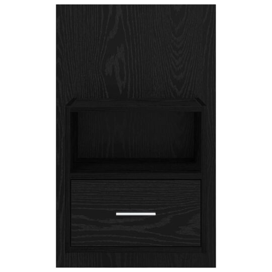 880479 7 Dulap de pat cu sertar 2 pcs Stejar negru 48.5 x 32.5 x 80 cm 880479 7