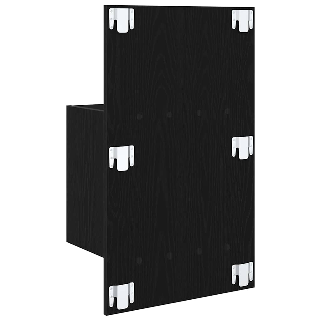 880497 9 Dulap de pat cu sertar 2 pcs Stejar negru 48.5 x 32.5 x 80 cm Dulap de pat cu sertar 2 pcs Stejar negru 48.5 x 32.5 x 80 cm - imagine 9