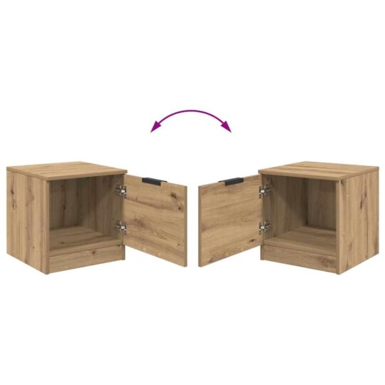 880499 12 Dulap de pat 2 pcs stejar artizanal 40 x 39 x 40 cm 880499 12