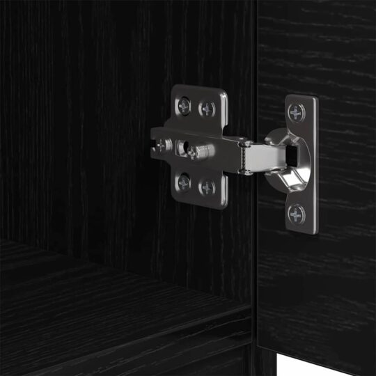 880500 10 Dulap de pat 2 pcs Stejar negru 40 x 39 x 40 cm Lemn compozit 880500 10