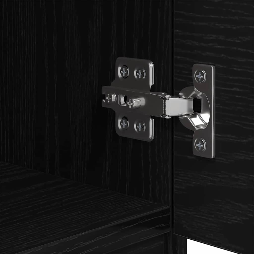 880500 10 Dulap de pat 2 pcs Stejar negru 40 x 39 x 40 cm Lemn compozit Dulap de pat 2 pcs Stejar negru 40 x 39 x 40 cm Lemn compozit - imagine 10