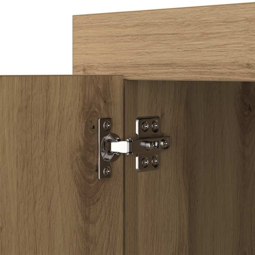 880535 9 Bufet stejar artizanal 40 x 80 x 75 cm Lemn compozit Bufet stejar artizanal 40 x 80 x 75 cm Lemn compozit - imagine 9