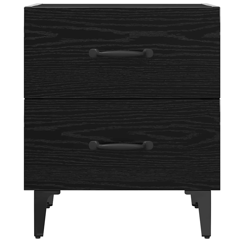 880570 7 Dulap de pat 2 pcs Stejar negru 40 x 35 x 47.5 cm Lemn compozit Dulap de pat 2 pcs Stejar negru 40 x 35 x 47.5 cm Lemn compozit - imagine 7