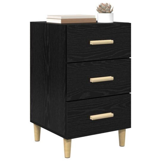 880615 3 Dulap de noapte Stejar negru 40 x 40 x 66 cm Lemn compozit 880615 3