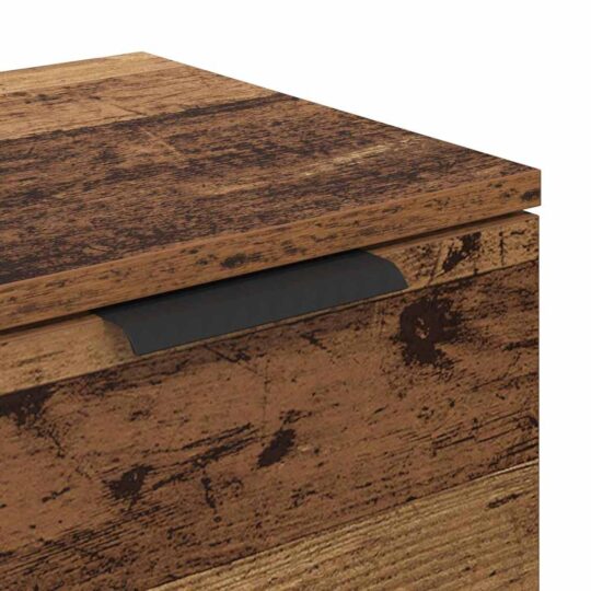 880773 9 Bufet cu sertar Lemn vechi 60 x 30 x 70 cm Lemn compozit 880773 9