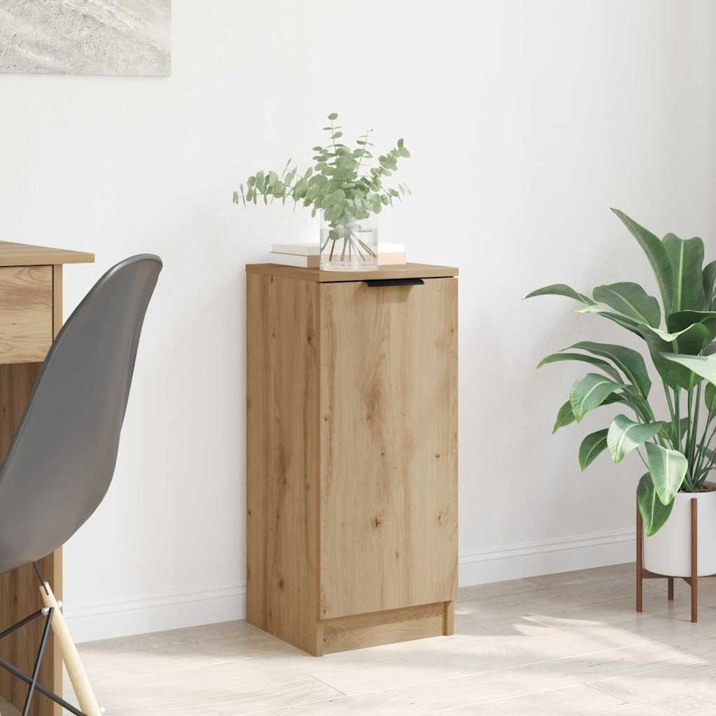 880795 1 Bufet stejar artizanal 30 x 30 x 70 cm Lemn compozit Bufet stejar artizanal 30 x 30 x 70 cm Lemn compozit