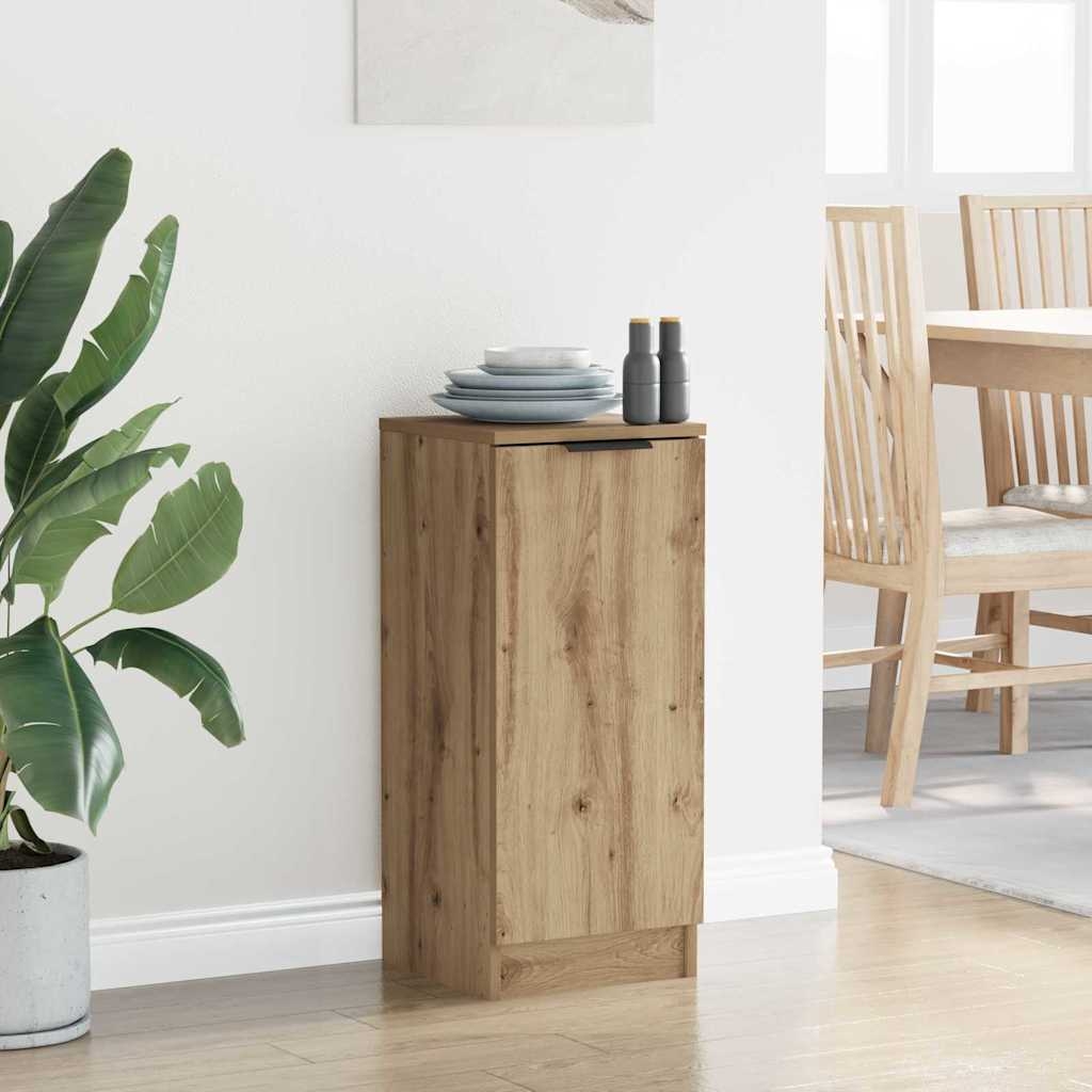 880795 4 Bufet stejar artizanal 30 x 30 x 70 cm Lemn compozit Bufet stejar artizanal 30 x 30 x 70 cm Lemn compozit - imagine 4