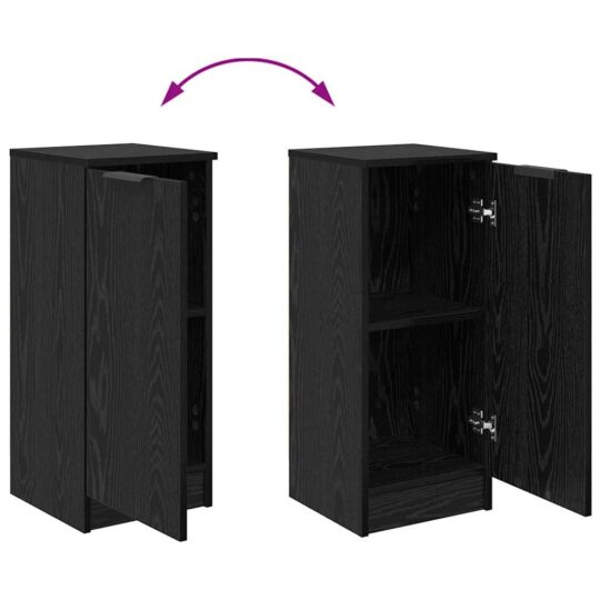 880796 11 Bufet Stejar negru 30 x 30 x 70 cm Lemn compozit 880796 11