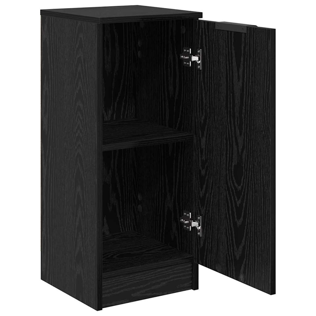 880796 5 Bufet Stejar negru 30 x 30 x 70 cm Lemn compozit Bufet Stejar negru 30 x 30 x 70 cm Lemn compozit - imagine 5