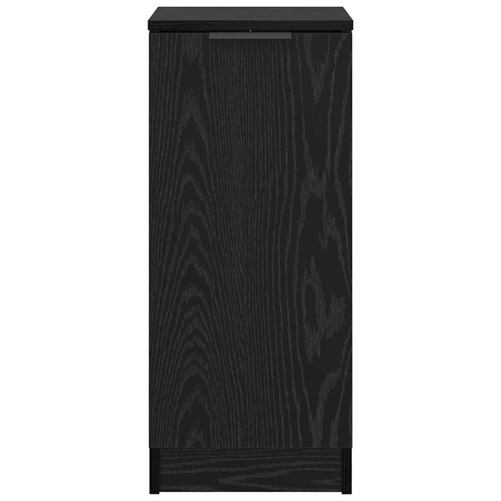 880796 6 Bufet Stejar negru 30 x 30 x 70 cm Lemn compozit Bufet Stejar negru 30 x 30 x 70 cm Lemn compozit - imagine 6