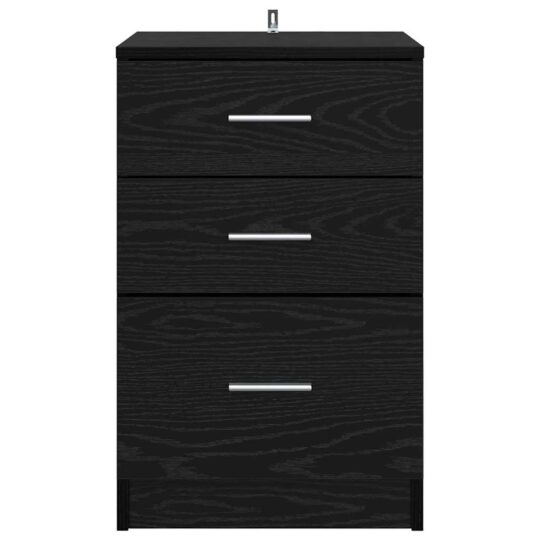 880916 6 Dulap de noapte Stejar negru 40 x 40 x 63 cm Lemn compozit 880916 6