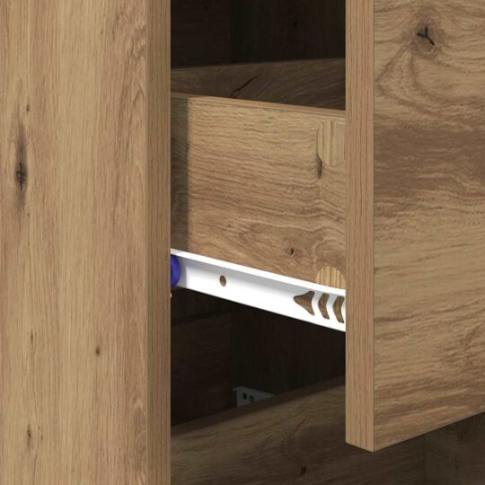 880935 9 Bufet stejar artizanal 34.5 x 34 x 90 cm Lemn compozit 880935 9