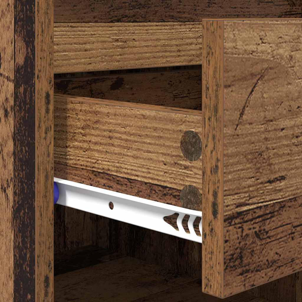 881042 9 Dulap pentru pantofi Lemn vechi 102 x 36 x 60 cm Lemn compozit Dulap pentru pantofi Lemn vechi 102 x 36 x 60 cm Lemn compozit - imagine 9