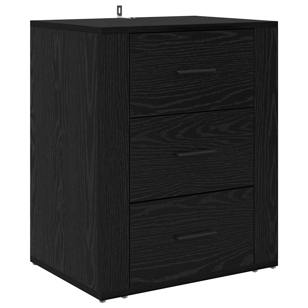 881062 2 Dulap de noapte Stejar negru 50 x 36 x 60 cm Lemn compozit Dulap de noapte Stejar negru 50 x 36 x 60 cm Lemn compozit - imagine 2