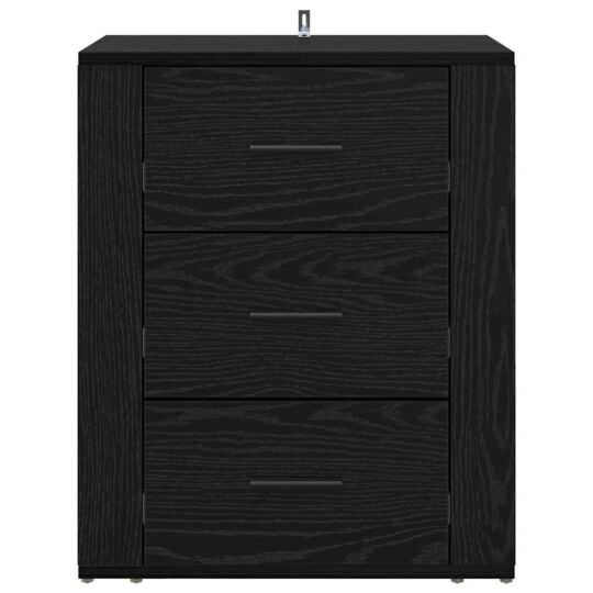 881062 6 Dulap de noapte Stejar negru 50 x 36 x 60 cm Lemn compozit 881062 6