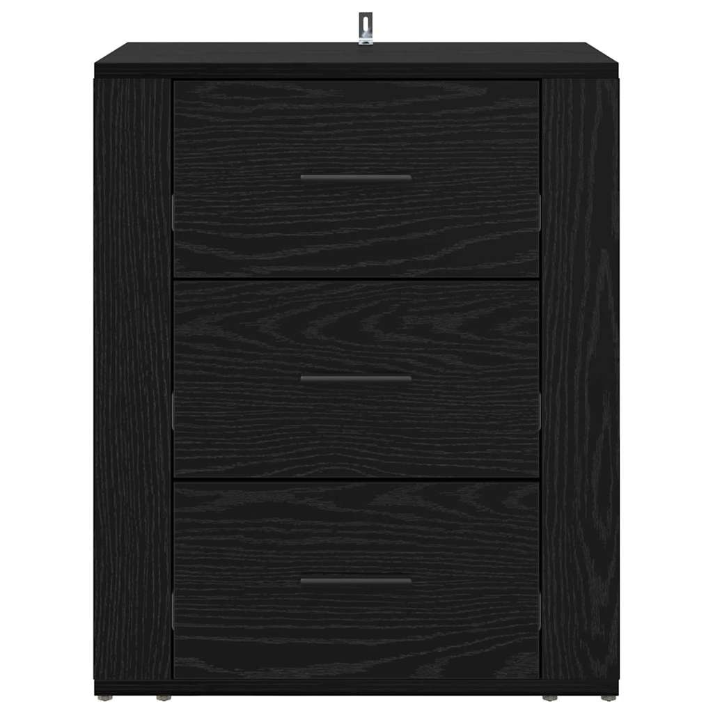 881062 6 Dulap de noapte Stejar negru 50 x 36 x 60 cm Lemn compozit Dulap de noapte Stejar negru 50 x 36 x 60 cm Lemn compozit - imagine 6