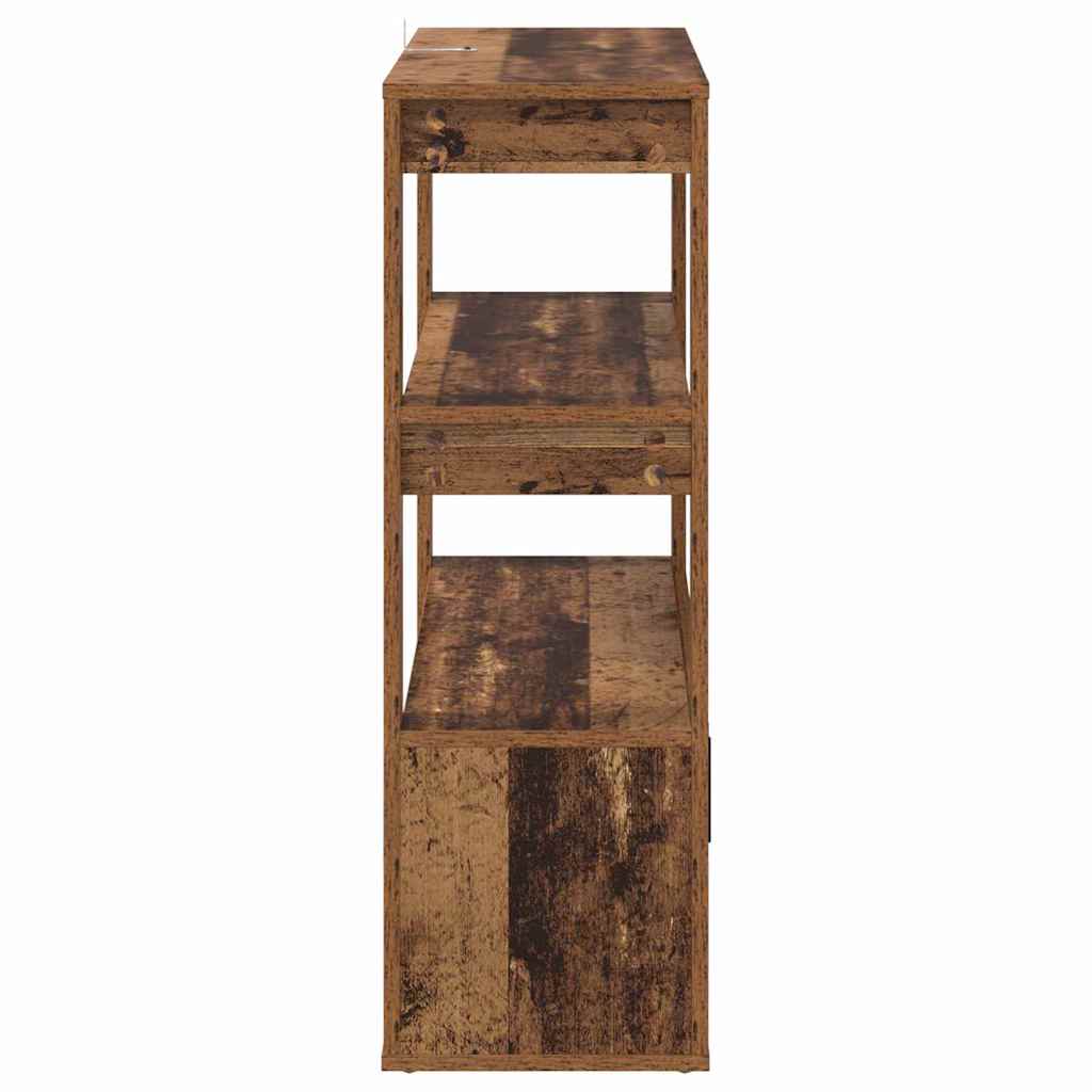 881093 7 Bufet Lemn vechi 30 x 80 x 90 cm Lemn compozit Bufet Lemn vechi 30 x 80 x 90 cm Lemn compozit - imagine 7