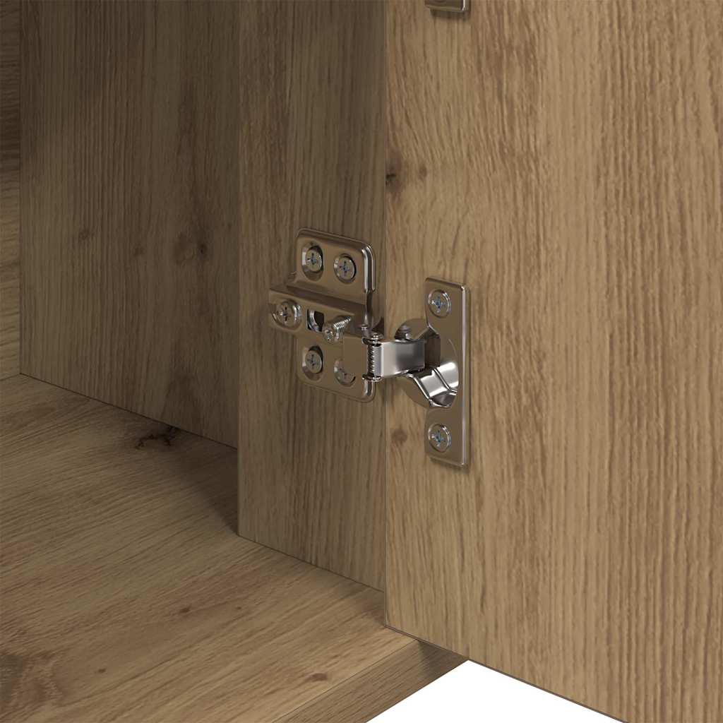 881094 9 Bufet stejar artizanal 30 x 80 x 90 cm Lemn compozit Bufet stejar artizanal 30 x 80 x 90 cm Lemn compozit - imagine 9