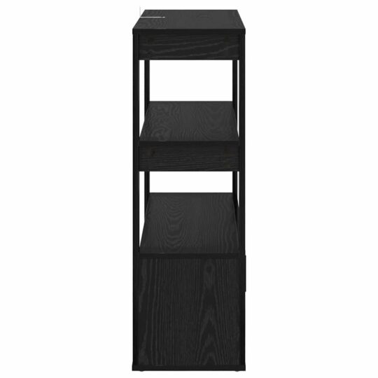 881095 7 Bufet Stejar negru 30 x 80 x 90 cm Lemn compozit 881095 7