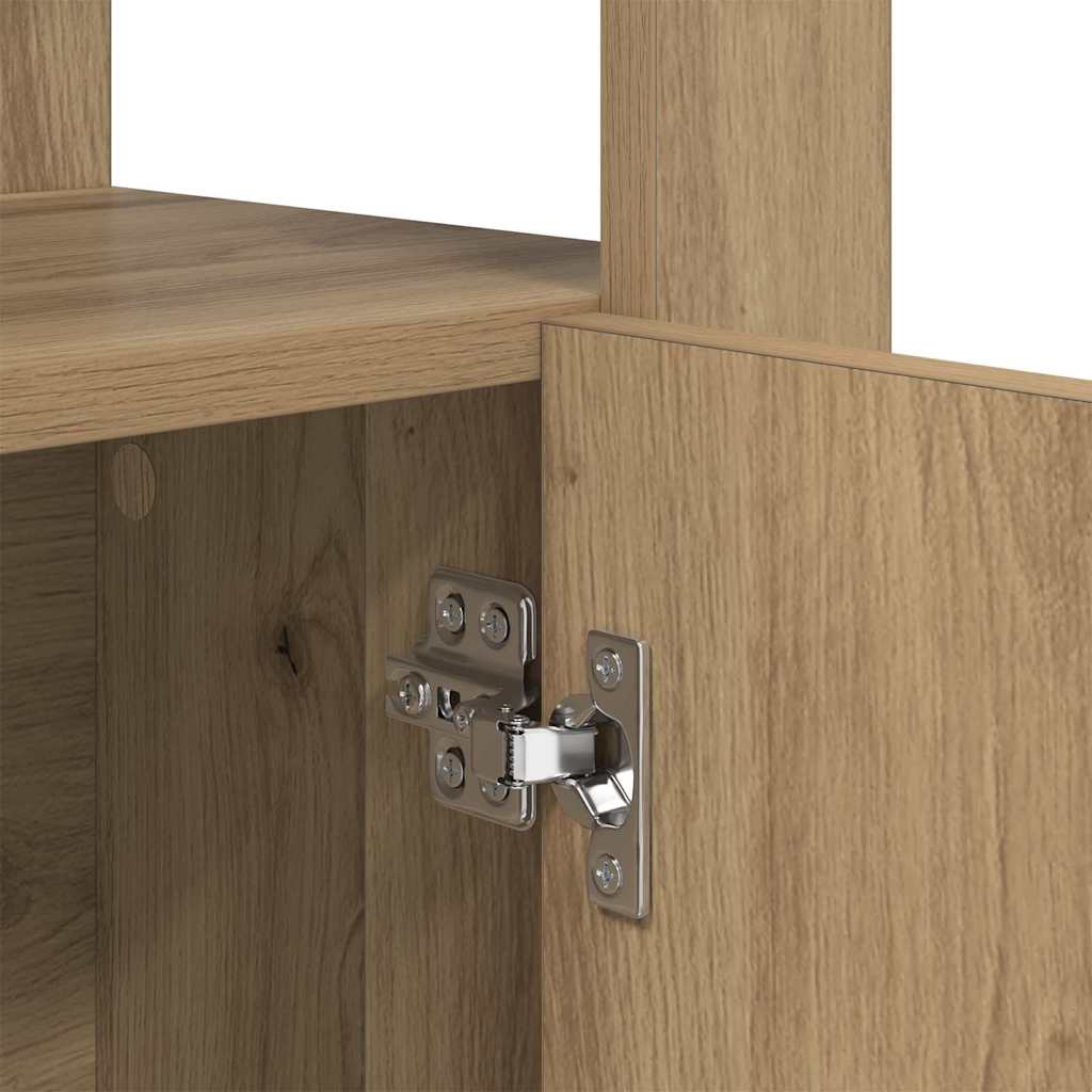 881097 9 Bufet stejar artizanal 30 x 80 x 119.5 cm Lemn compozit Bufet stejar artizanal 30 x 80 x 119.5 cm Lemn compozit - imagine 9