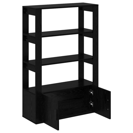 881098 5 Bufet Stejar negru 30 x 80 x 119.5 cm Lemn compozit 881098 5