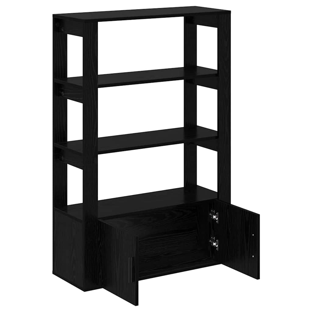 881098 5 Bufet Stejar negru 30 x 80 x 119.5 cm Lemn compozit Bufet Stejar negru 30 x 80 x 119.5 cm Lemn compozit - imagine 5