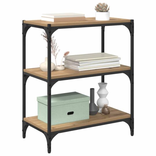 881106 3 Dulap pentru cărți stejar artizanal 60 x 33 x 71 cm 881106 3