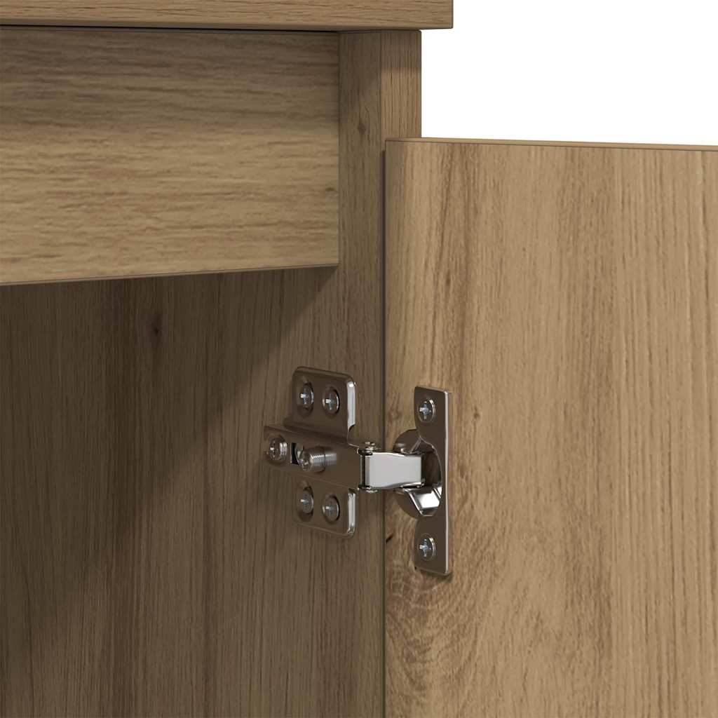 881258 9 Bufet stejar artizanal 35 x 60 x 70 cm Lemn compozit Bufet stejar artizanal 35 x 60 x 70 cm Lemn compozit - imagine 9