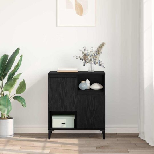 881262 4 Bufet Stejar negru 60 x 35 x 70 cm Lemn compozit 881262 4