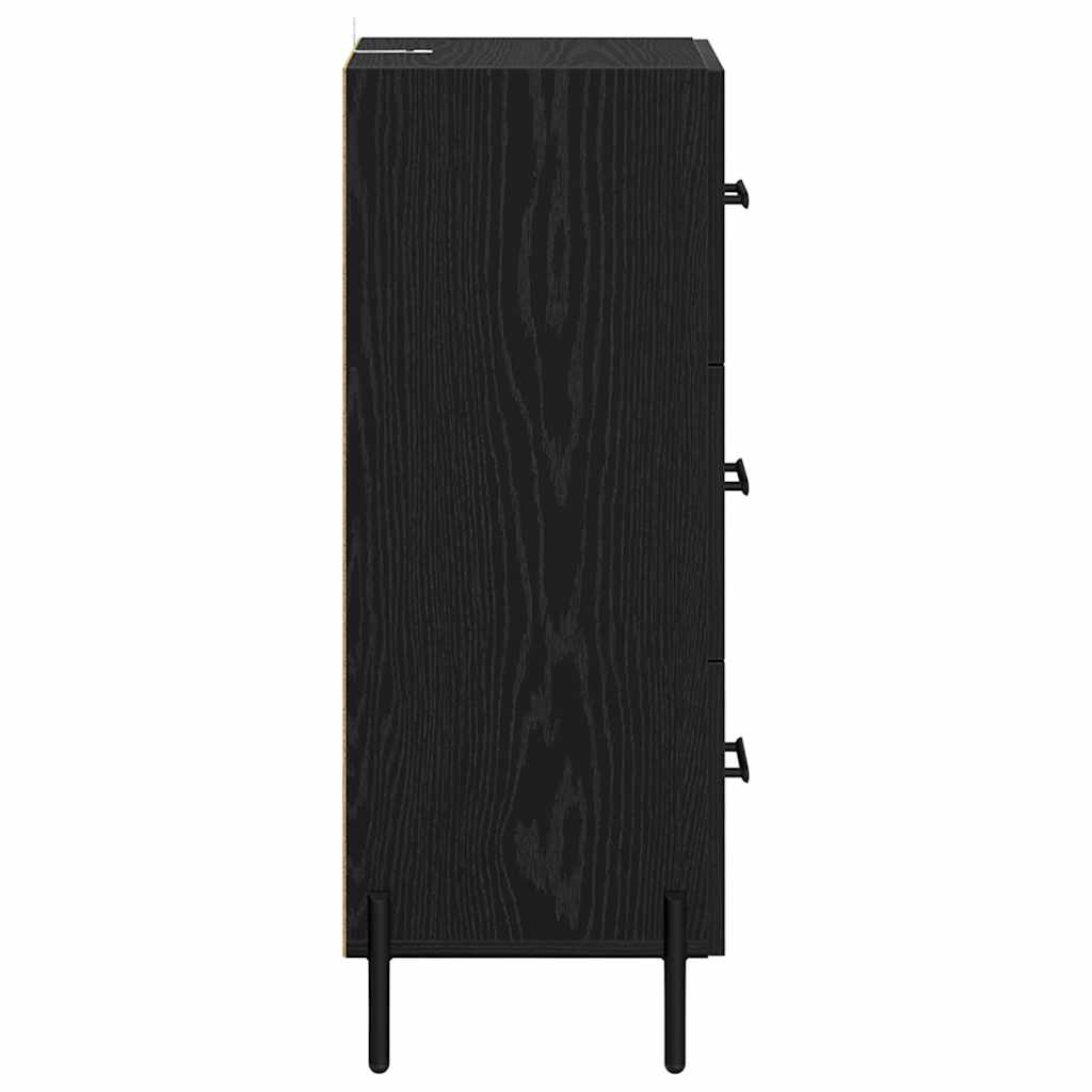 881569 7 Bufet cu sertar Stejar negru 34 x 34.5 x 90 cm Lemn compozit Bufet cu sertar Stejar negru 34 x 34.5 x 90 cm Lemn compozit - imagine 7